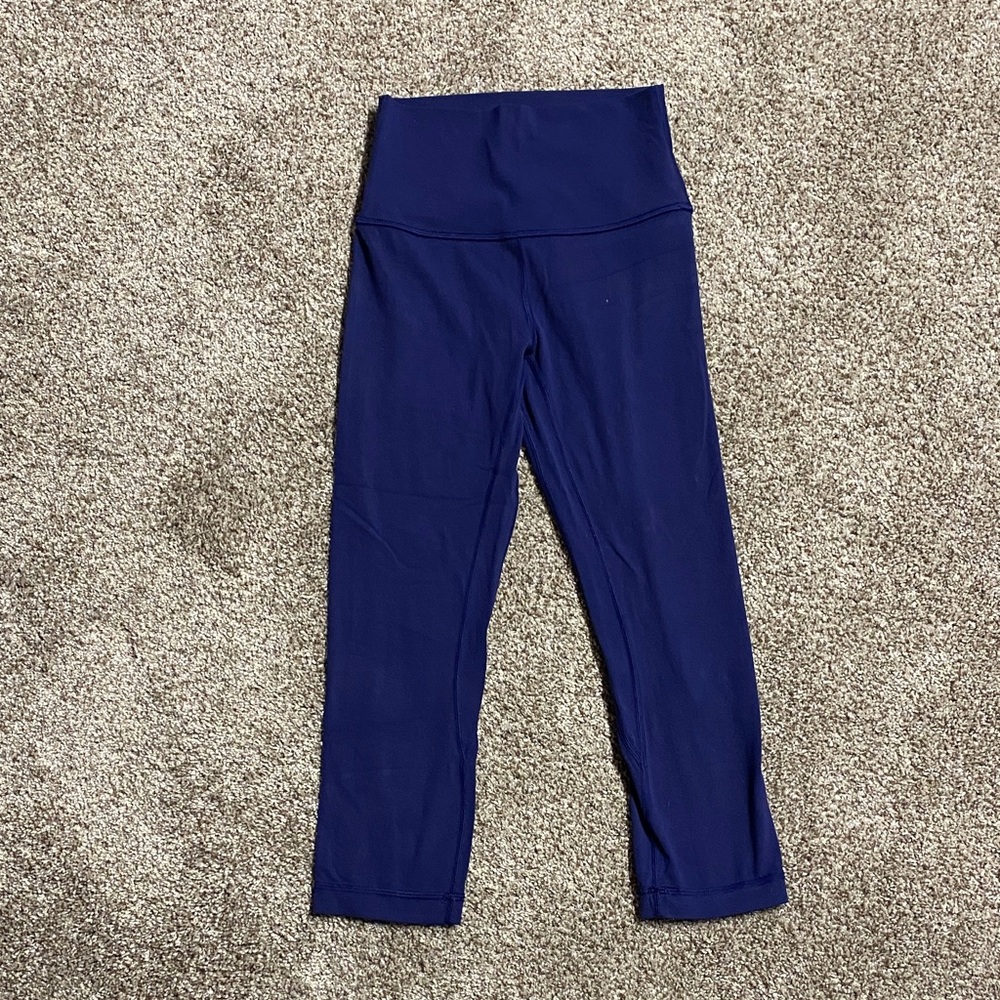 Lululemon align crop leggings 2 navy blue
